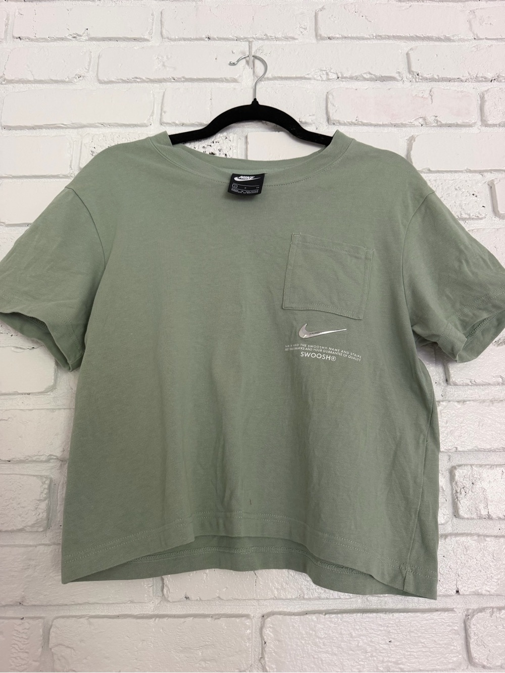 Nike Short Sleeve Boxy Tee in Sage